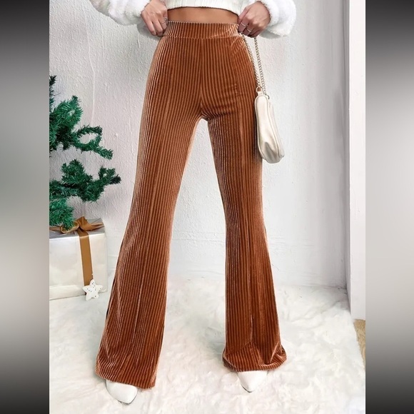 Chic High-Waist Flare Pants - Picture 1 of 3
